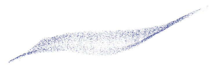 Separate purple crayon brush strokes on transparent background.