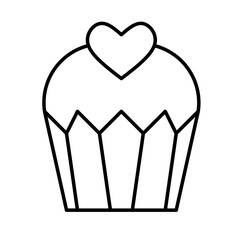 	
cupcake love icon vector simple design illustration/ sweet valentine element	
