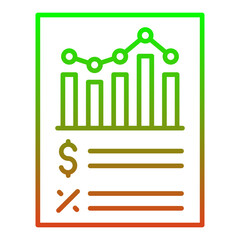 Financial report Icon