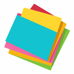 sticky notes pad with vibrant colors  
