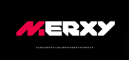 Abstract sport modern alphabet fonts. Typography bold typeface design for sport, technology, fashion, digital, future creative logo font. vector illustration