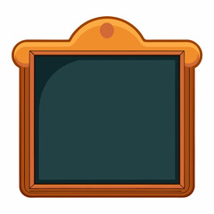 classic chalkboard with wooden frame