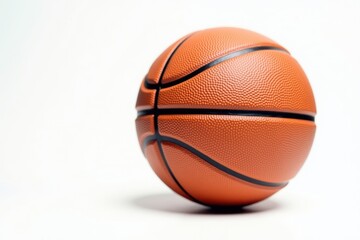 Fototapeta premium Simple basketball on a clean surface with texture