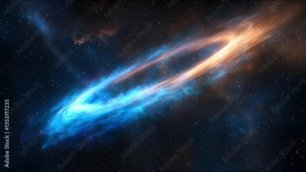Poster nebula background stop motion