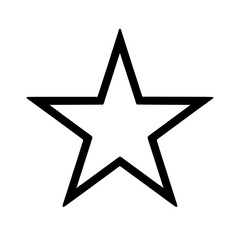 Obraz premium outline of a star symbolizing achievement guidance or celestial wonder against a stark backdrop Simple design