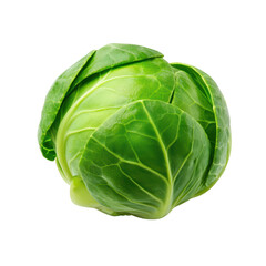 Fototapeta premium Fresh green cabbage on a Transparent background