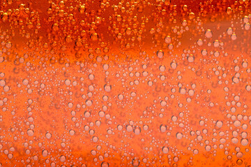 Refreshing soda water as background, closeup view