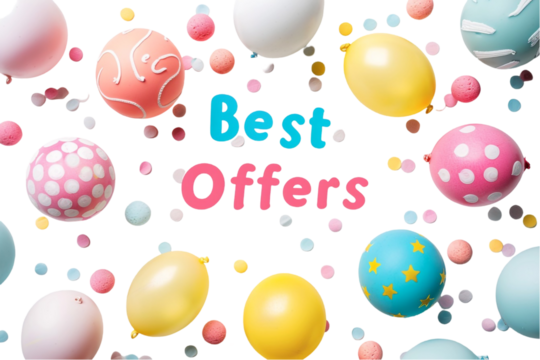 Best Offers - Pastel Color Palette - Isolated