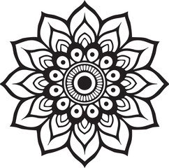Mandala Black Icon