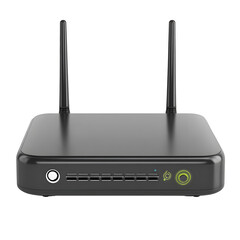 Router wireless modem isolated on white background