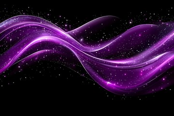Purple glowing waves for cosmic dust.