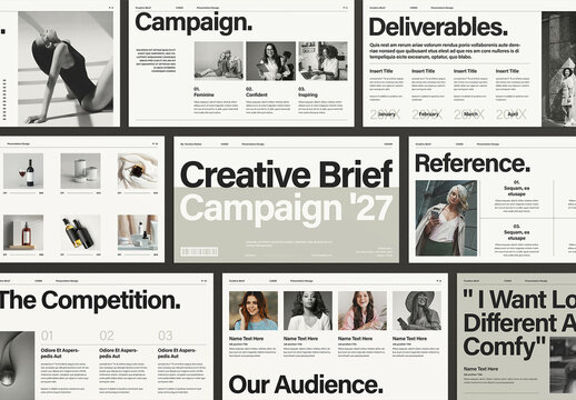 Creative Brief Campaign Presentation Template