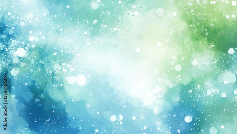 Poster ethereal abstract background with soft bokeh effect, blurry lights and colors, ideal for calm, dream