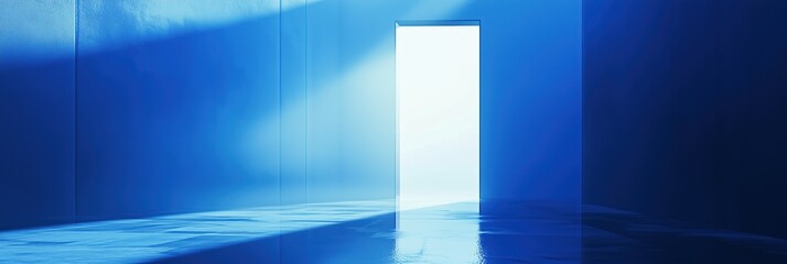 Entrance to innovation at tech conference featuring modern design and lighting