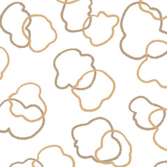 シンプルなフワッと線の背景イラスト7