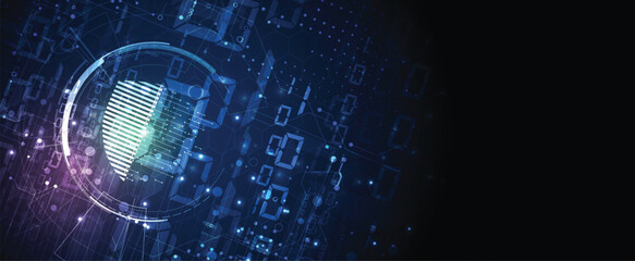 Cyber security circuit technology background