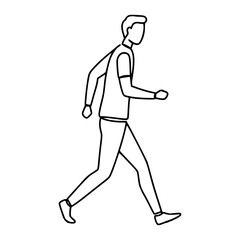 Walking Pose Line Art: Capture the Essence of Movement with Simple Lines