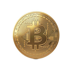 Bitcoin Coin 3D - Isolated