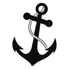 anchor on white background