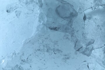 Texture of clear ice as background, closeup