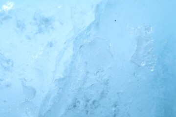 Texture of clear ice as background, closeup