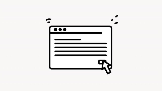 Web Click Action Animation