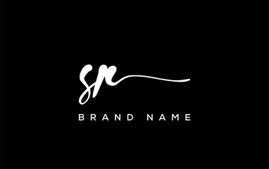 SX letter beauty handwriting vector logo.