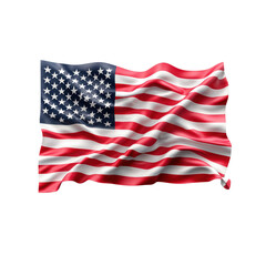 Obraz premium Waving American flag with vibrant colors and texture