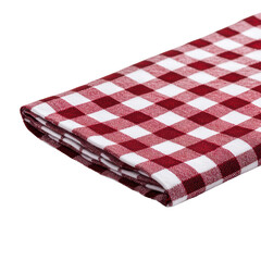 Fototapeta premium Classic red and white checkered picnic blanket