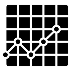 Fototapeta premium Line Graph Icon