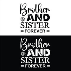 Brother and sister day 2 may typography t-shirt banner, poster design vector eps