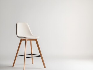 Modern white bar stool
