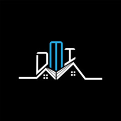 DMI Real State logo design, DMI simple and modern logo. DMI luxurious alphabet design