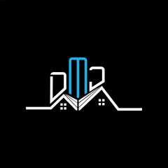DMJ Real State logo design, DMJ simple and modern logo. DMJ luxurious alphabet design