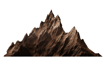 moutain isolated on white.