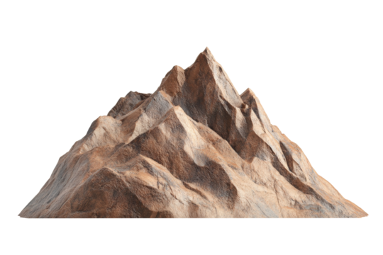 moutain isolated on white.
