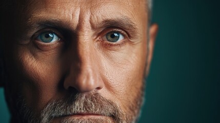 Fototapeta premium Man's face detail