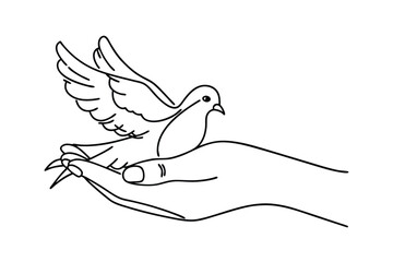 Dove of Peace, Gentle Hand, Hope, Freedom, Symbol, Serenity, Tranquility, Faith, Spirit, Release