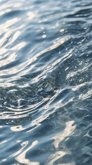 Serene Blue Water Ripples: Natural Aquatic Reflection & Texture