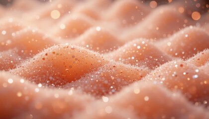 Warm Peach Sparkle Shimmering Dust and Soft Texture Background