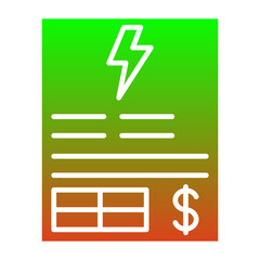 Electricity bill Icon