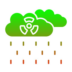 Obraz premium Acid rain Icon