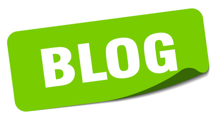blog sticker. blog label