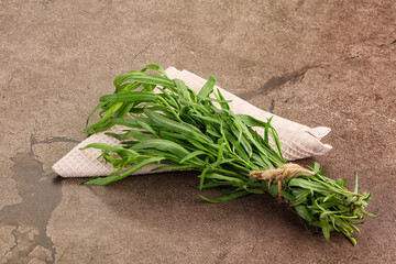 Green estragon branches for cooking
