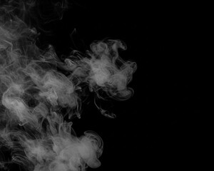 Smoke Overlay isolated on black background