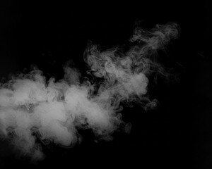 Smoke Overlay isolated on black background