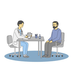 Doctor Consultation: Discussing Health with a Patient