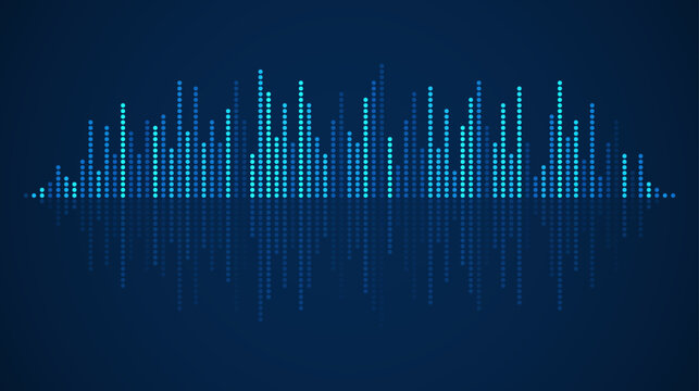 Sound wave design element. Speaking sound wave