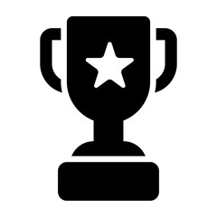 Trophy icon. Winner cup icon