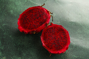 Raw sweet red dragon fruit